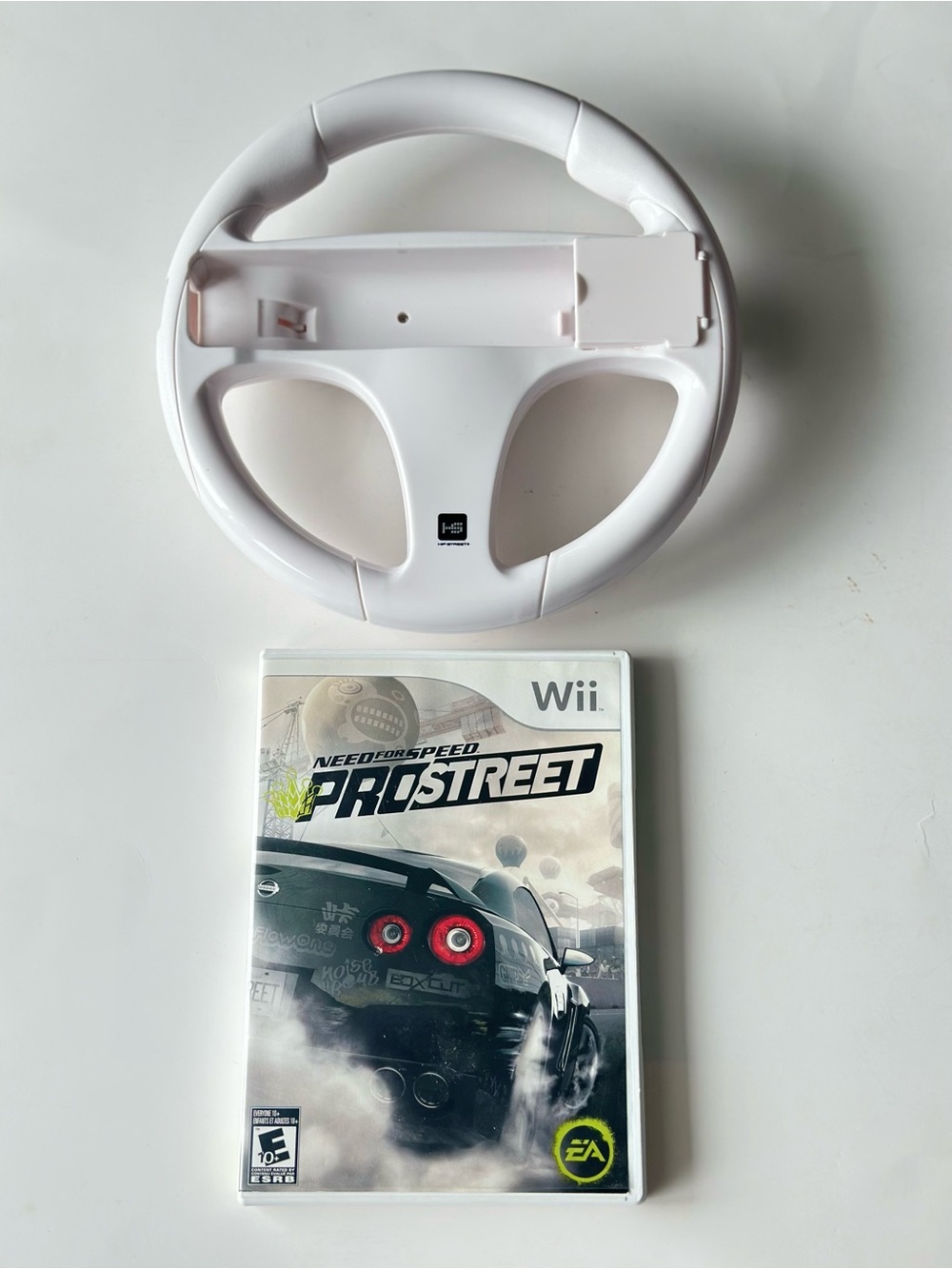 Need for Speed: ProStreet (Nintendo Wii, 2007) Complete CIB W/ Steering Wheel